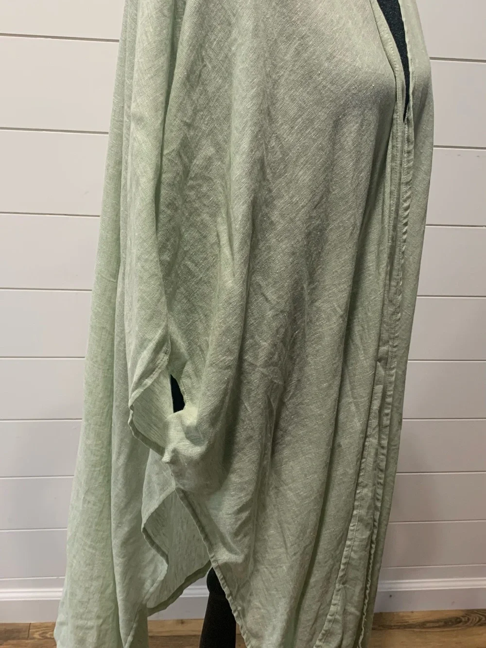 Cynthia Rowley Light Green Open-Front Kimono Wrap